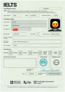 کارنامه آیلتس دانشجویان جهاد