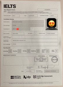 کارنامه آیلتس دانشجویان جهاد