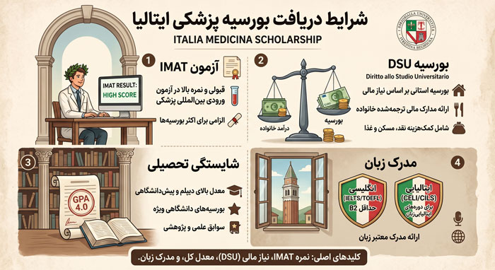 شرایط دریافت بورسیه پزشکی ایتالیا چیست؟