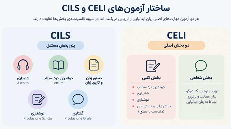 ساختار آزمونهای CILS و CELI چگونه است